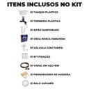 Ver imagem 2 de Tanque Lavanderia 40l Branco + Sifão Universal Sanfonado + Veda Rosca + Torneira + Varal em Aço + Pr