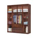 Ver imagem 4 de Guarda Roupa Casal com Espelho 10 Portas 3 Gavetas Paris