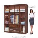 Ver imagem 5 de Guarda Roupa Casal com Espelho 10 Portas 3 Gavetas Paris