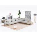 Ver imagem 2 de Sofá de Canto Moscou 3,81m X 3,23m em Boucle Alaska Natural - Home Mobily