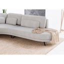 Ver mais imagens de Sofá de Canto Moscou 3,81m X 3,23m em Boucle Alaska Natural - Home Mobily