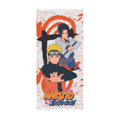 Toalha de Banho Infantil Felpuda Antialérgica 60cm x 1,20m Naruto Shippiden