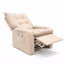 Ver imagem 7 de Poltrona Cadeira do Papai Safira Reclinavel Veludo - Sofatec