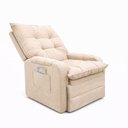 Ver imagem 3 de Poltrona Cadeira do Papai Safira Reclinavel Veludo - Sofatec