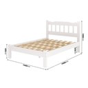 Ver imagem 4 de Cama Casal Pérola Madeira Maciça Resistente Repleta