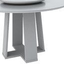 Ver imagem 2 de Mesa de Jantar Redonda Isabela 1,35m com Tampo Giratório Off White/off White/off White - New Ceval