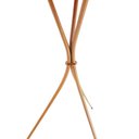 Ver imagem 3 de Mesinha Redonda Pés Palito Metal Mesa Lateral Apoio Sofá Metal Madeira Nozes Cobre Metálico