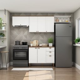 Cozinha Completa 100% Mdf 4 Peças Iluminata - 1