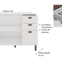 Cozinha Completa 100% Mdf 4 Peças Iluminata - 5