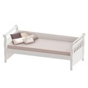 Ver imagem 4 de Quarto de Bebê Ariel 3 Portas Berço Mirelle com Colchão e Cama Babá Julia Branco Brilho –