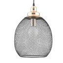 Ver imagem 4 de Lustre Pendente Copper 28x41cm 1xE27 40w XN003G Bella Iluminação