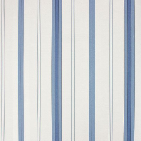 Papel de Parede Listrado Azul Viniílico Lavável+ Cola para Aplicação