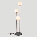 Ver imagem 2 de Abajur Coluna Newton 3 Globos Esfera de Vidro Branco - Cobre - 3106-10-br