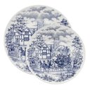 Ver imagem 1 de Kit Pratos Rasos e Fundos 20 Peças Biona Cena Inglesa Oxford® Cerâmica