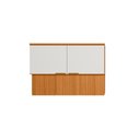 Ver imagem 2 de Conjunto Aéreo e Balcão 120cm Bari - Freijo UV/Off Acetinado
