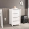 Gaveteiro Maia 4 Gavetas Branco Politorno Móveis - 2