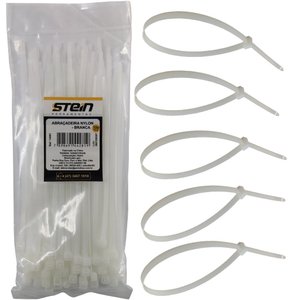 ABRAÇADEIRA NYLON ENFORCA GATO LINGUA DE SOGRA STEIN BRANCA 280 X 4,8mm (100 PÇS)