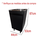 Ver imagem 2 de Gabinete Black para Lavanderia 44cm com Tanque 30l de Inox