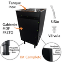 Ver imagem 3 de Gabinete Black para Lavanderia 44cm com Tanque 30l de Inox