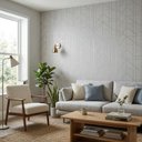 Ver imagem 2 de Papel de Parede Geométrico Prism – Prata Metalizado