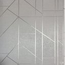 Ver imagem 1 de Papel de Parede Geométrico Prism – Prata Metalizado