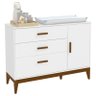 Berço Americano e Cômoda infantil 1 Porta Nature Branco Eco Wood – Matic - 2