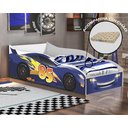 Ver imagem 2 de Cama Quarto Infantil Carro com Colchão Azul
