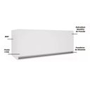 Ver imagem 2 de Armário Aéreo Geladeira de Cozinha e Lavanderia 1 Porta Top Class 0,80m Branco