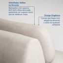 Ver imagem 7 de Sofá Modular 80cm sem Braço Orla CabeCasa MadeiraOriginals Bege Espuma do Mar