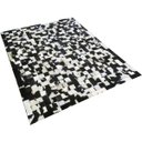 Ver imagem 2 de Tapete de Couro Preto e Branco Malhado 1,50x2,00 com Bordas