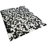 Tapete de Couro Preto e Branco Malhado 1,50x2,00 com Bordas - 2