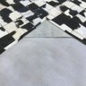Tapete de Couro Preto e Branco Malhado 1,50x2,00 com Bordas - 3