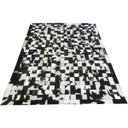 Ver imagem 1 de Tapete de Couro Preto e Branco Malhado 1,50x2,00 com Bordas