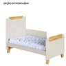 Berço Americano 4 em 1 Pingo Mini Cama Mdf Bebê e Cia - Off com Amêndoa - 6