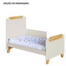 Berço Americano 4 em 1 Pingo Mini Cama Mdf Bebê e Cia - Off com Amêndoa - 6