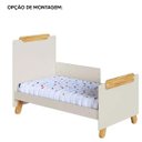 Ver imagem 6 de Berço Americano 4 em 1 Pingo Mini Cama Mdf Bebê e Cia - Off com Amêndoa