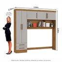 Ver imagem 7 de Guarda Roupa Modulado Paris 5 Portas 2 Gavetas