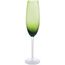 Ver imagem 1 de Jogo 2 Peças Taça de Vidro 230ml Verde 26x6x6cm Vinho Água Espumante Champagne