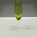 Ver imagem 3 de Jogo 2 Peças Taça de Vidro 230ml Verde 26x6x6cm Vinho Água Espumante Champagne