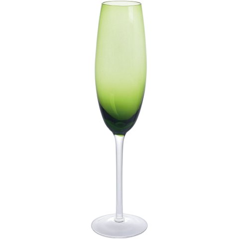 Jg 2pç Taças Champanhe Home&co Opus Vidro 230ml 26x6x6cm Verde