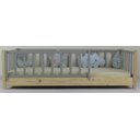 Ver imagem 1 de Cama Infantil Solteiro Base Colorida Madeira Maciça Pinus Grade Vertical