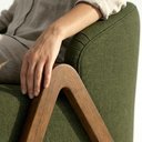 Ver mais imagens de Poltrona Decorativa Iris Pes Madeira Linho Color Trend Tca 307 Moll