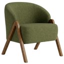 Ver imagem 1 de Poltrona Decorativa Iris Pes Madeira Linho Color Trend Tca 307 Moll