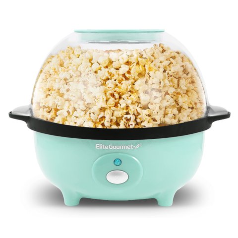 Elite Gourmet Epm330m Popcorn Maker Automática 3qt, Menta