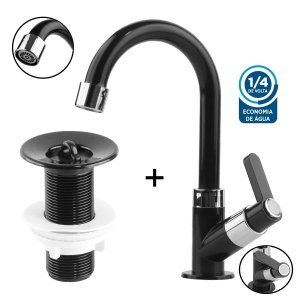 Torneira Bica Móvel Giratória Válvula Banheiro Lavabo Cuba Pia Lavatório Tanque Único