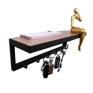 Porta Chaves Strassis Design Mdf Sd-3506 Preto