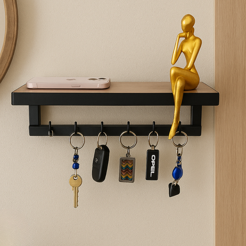 Porta Chaves Strassis Design Mdf Sd-3506 Preto