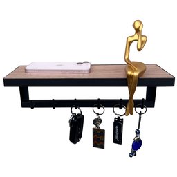 Porta Chaves Strassis Design Mdf Sd-3506 Preto - 2