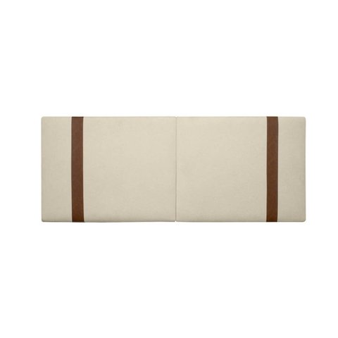 Painel Suspenso Cabeceira Dobrável Pietro para Cama Box Solteiro 90cm Boucle:bouclê Bege