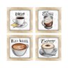 Quadro Decorativo Café Expresso Padaria Cozinha 12x12cm 2 Título Moldura Carvalho - 6